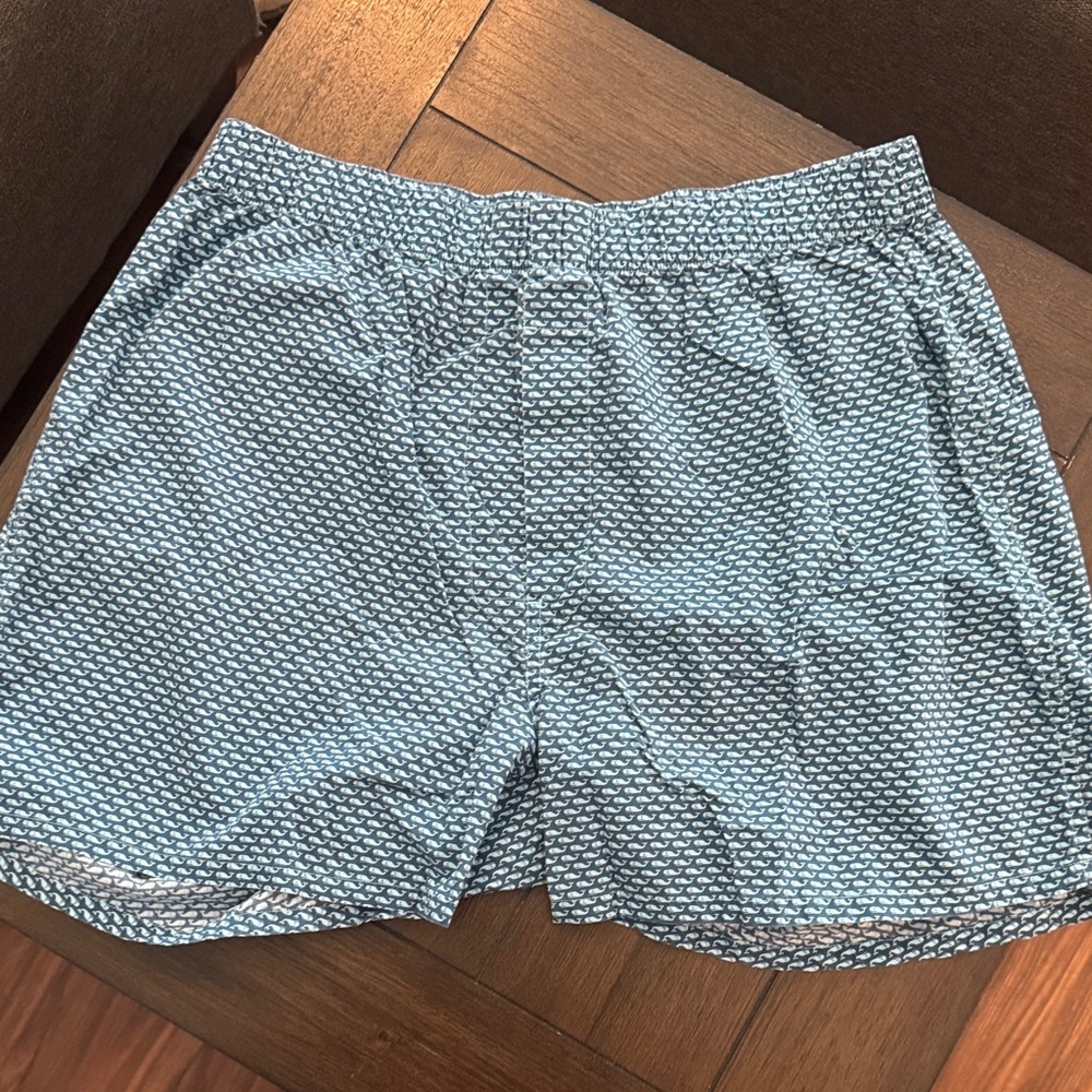 Vineyard Vines Blue Whale Patterned Boxer Shorts